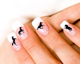 24 Horse Nail Decals