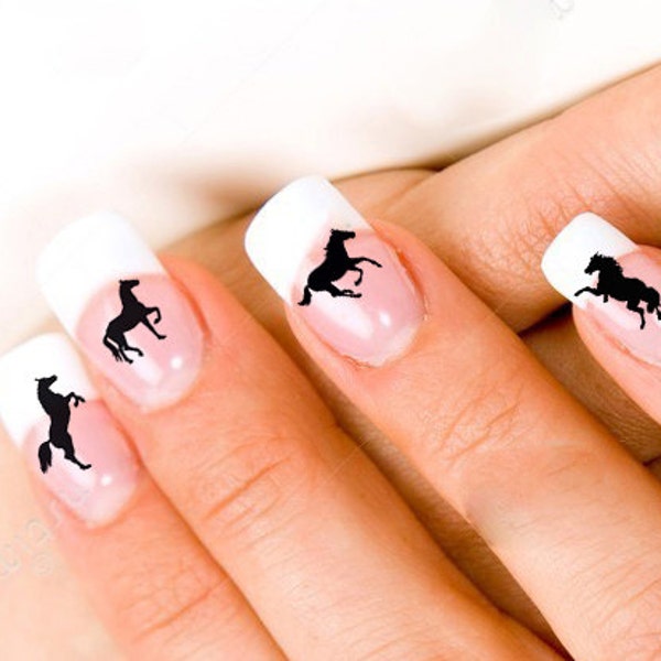 Horse Nail Decals Etsy