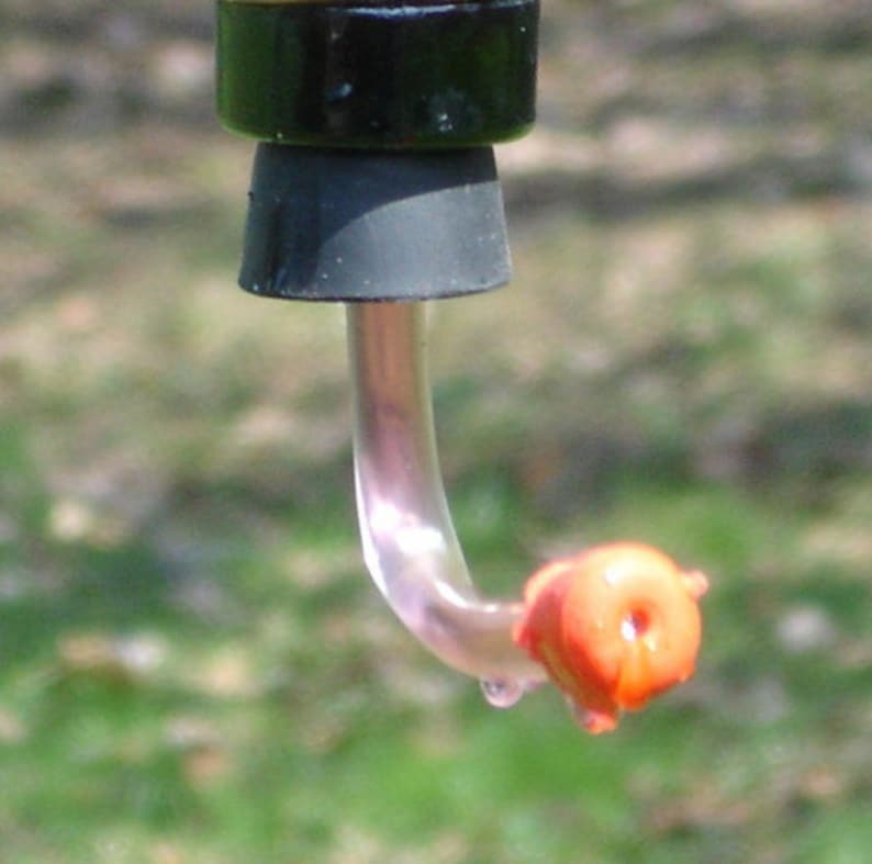 Make your own feeder Feeder tube red tip and stopper Hanger Etsy