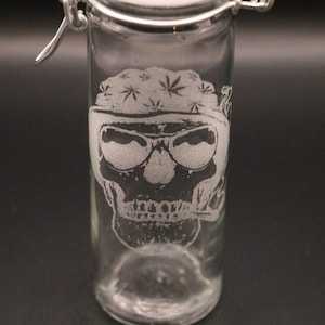 NEUER ARTIKEL Pot Head Skull Klemmglas versteck