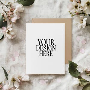 Boho Card Mockup, Mockup biglietto di auguri, Mockup baby shower, Mockup invito, Mockup matrimonio, Mockup biglietto 5x7 JPG Download immediato