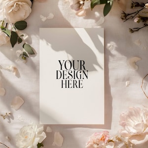 Boho Karte Mockup 5x7 Karte Mockups Geburtstagskarten Hochzeit einladen Stationärer Gruß Einladungen Karte JPG Digital Download
