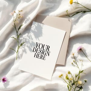 Boho Karte Mockup 5x7 Karte Mockups Geburtstagskarten Hochzeit einladen Stationärer Gruß Einladungen Karte JPG Digital Download