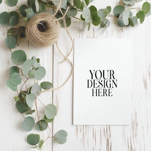 Boho Karte Mockup 5x7 Karte Mockups Geburtstagskarten Hochzeit einladen Stationärer Gruß Einladungen Karte JPG Digital Download