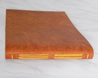 Tan Leather A5 Sketchbook, Drawing Book. Gifts for Artists. Luxury gifts.