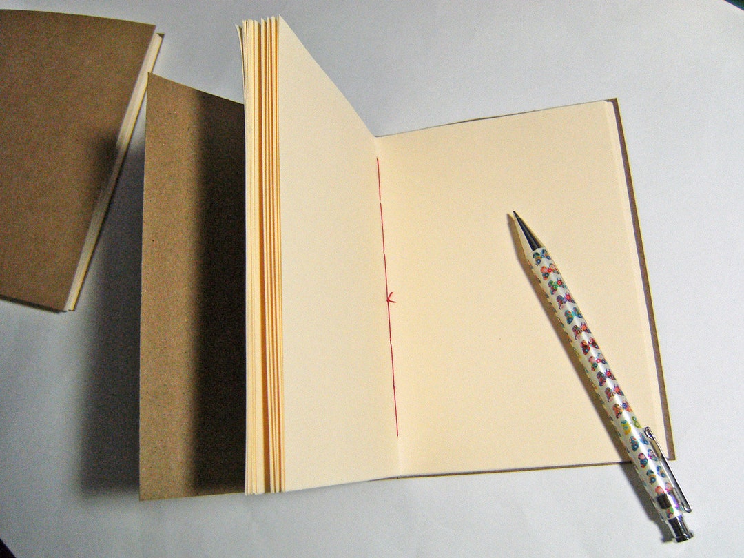 A6 Kraft Notebook Plain or Lined Paper 6x4 Ins Notebook Etsy
