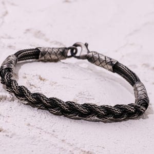 Handmade Sterling Silver Kazaziye Bracelet - 999 Silver, Unisex Braided Design For Men & Women - View #8