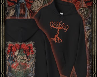 Drippy Souls The Crone Damen des Holz Kapuzen-Sweatshirt