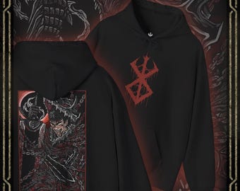 Drippy Souls Berserker Guts Rage Grim Hooded Sweatshirt