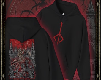 Felpa con cappuccio Drippy Souls Hunter of Yharnam