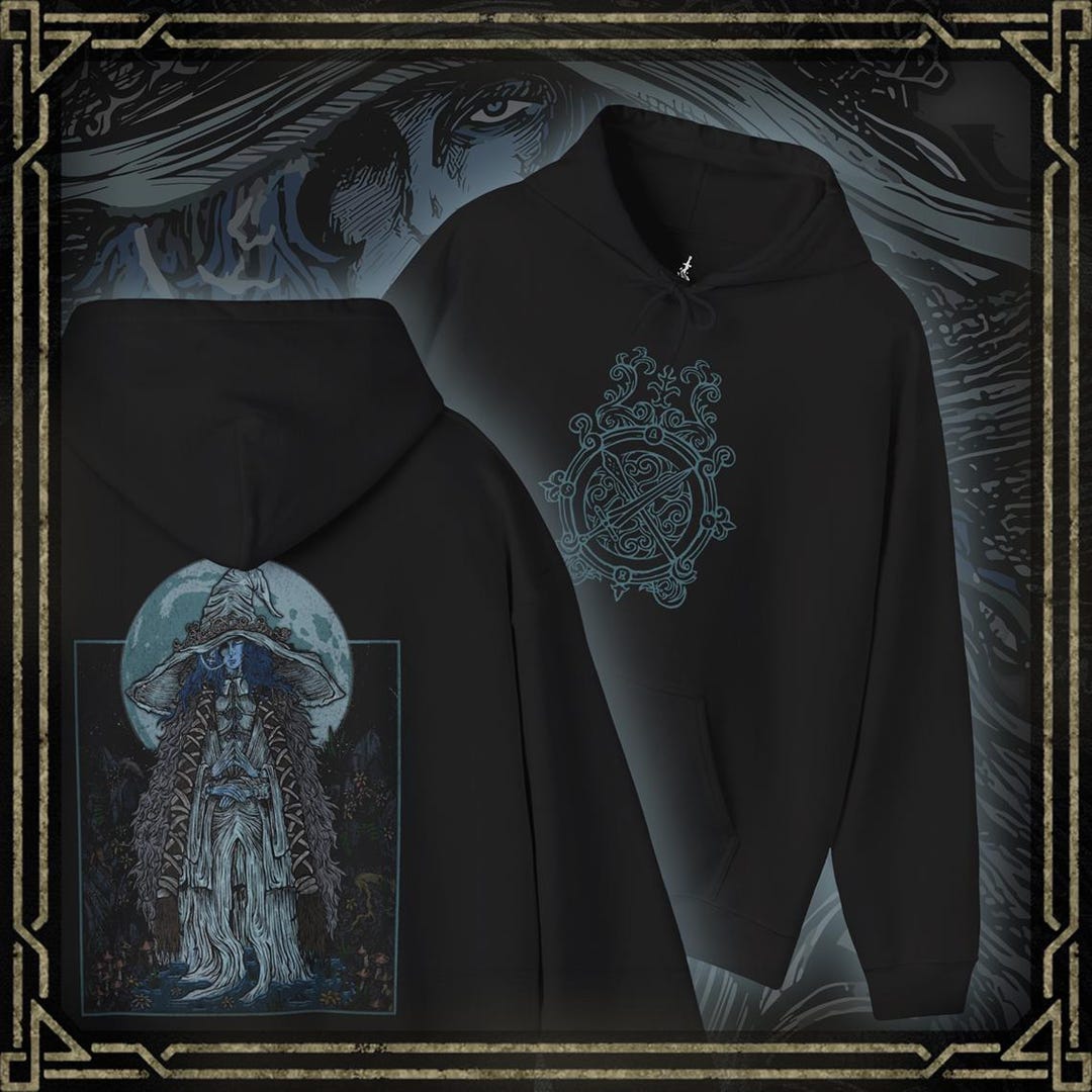 Drippy Souls Ranni the Witch Grim Hooded Sweatshirt - Etsy