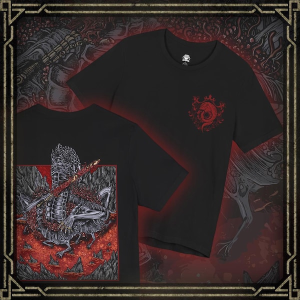 Maglietta Drippy Souls Rykard Lord of Blasphemy Grim Double-Sided