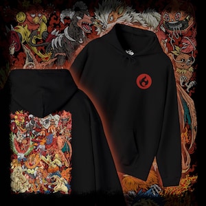 Sudadera con capucha Drippy Curses Cursed Fire Type