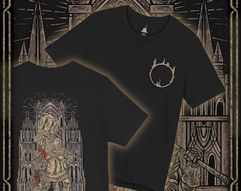 Drippy Souls Ornstein and Smough Anor Londo Double-Sided T-Shirt