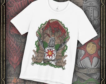 Drippy Souls Solaire of Astora White T-Shirt