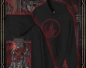 Drippy Souls Messmer the Impaler Throne Grim Hooded Sweatshirt
