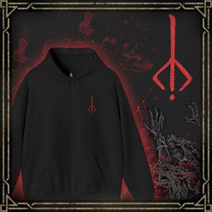 Sudadera con capucha bordada Drippy Souls Hunters Mark