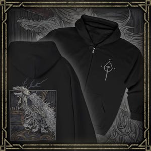 Drippy Souls Vicar Amelia Grim Zip-up Hooded Sweatshirt