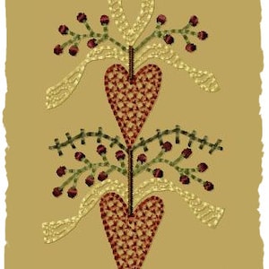 Heart Swag--4x4--Machine Embroidery Design-INSTANT DOWNLOAD