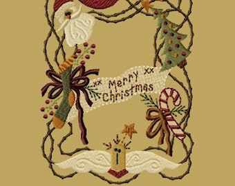 Merry Christmas Wreath - Version 1 - 5x7-INSTANT DOWNLOAD