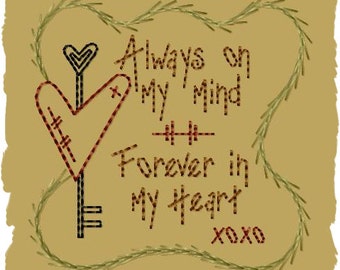 Always On My Mind-Version 2--4x4--INSTANT DOWNLOAD