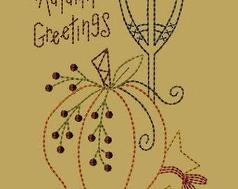 Autumn Greetings-Version 2--5x7-INSTANT DOWNLOAD