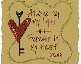 Always On My Mind-Version 1--4x4-INSTANT DOWNLOAD