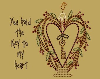Key To My Heart-Version 2-4x4-INSTANT DOWNLOAD