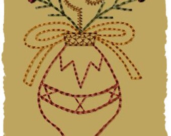Christmas Ornament 3--4x4--INSTANT DOWNLOAD