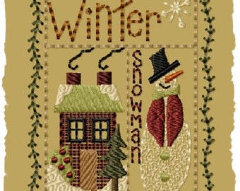 Winter Sampler- Version 1 - 4x4--INSTANT DOWNLOAD