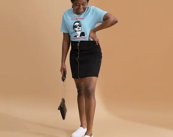 Sassy & Demure Women's T-Shirt: Bold Typography, Confident Femininity