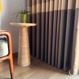 Travertine Side Table