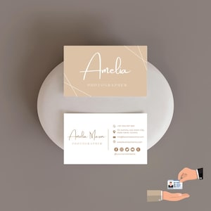 Edytowalny szablon wizytówki | Profesjonalny i nowoczesny design | Do pobrania w wersji cyfrowej | Wizytówki DIY | Szablon Canva