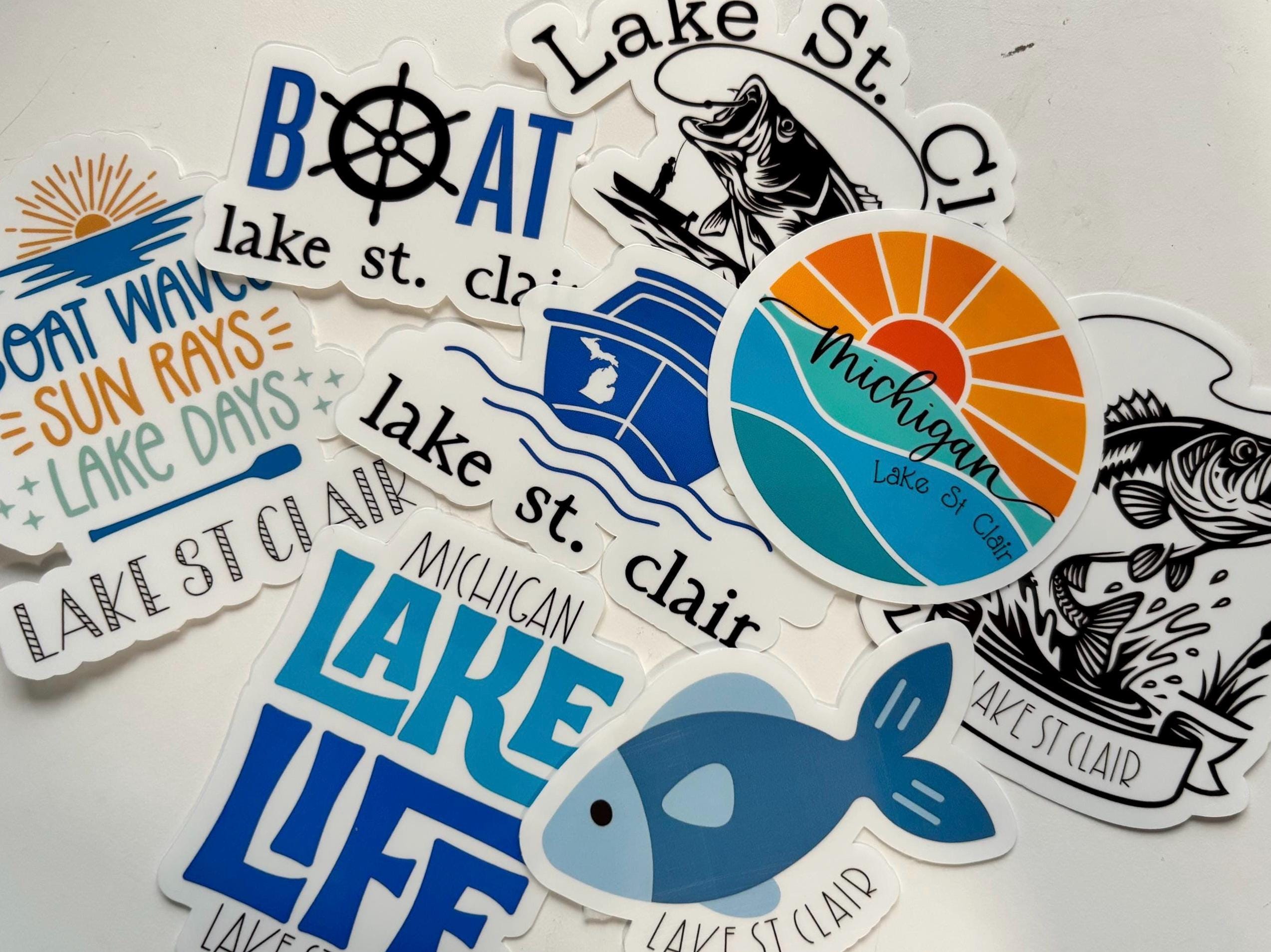 Lake Life Stickers - Harsens Island / Lake St. Clair - Etsy