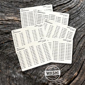 XL Stickerbogen-Set - 365+1 Klebedarium | Washi Sticker | Kalender-Sticker | Jahresübersicht |  Bullet Journal | Planer | Tagessticker