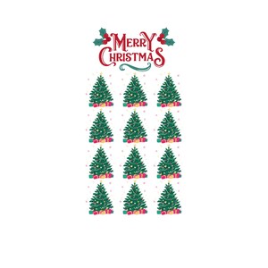 Christmas Tree Low Income Savings Challenge, A6 3 x 6 Printable PDF