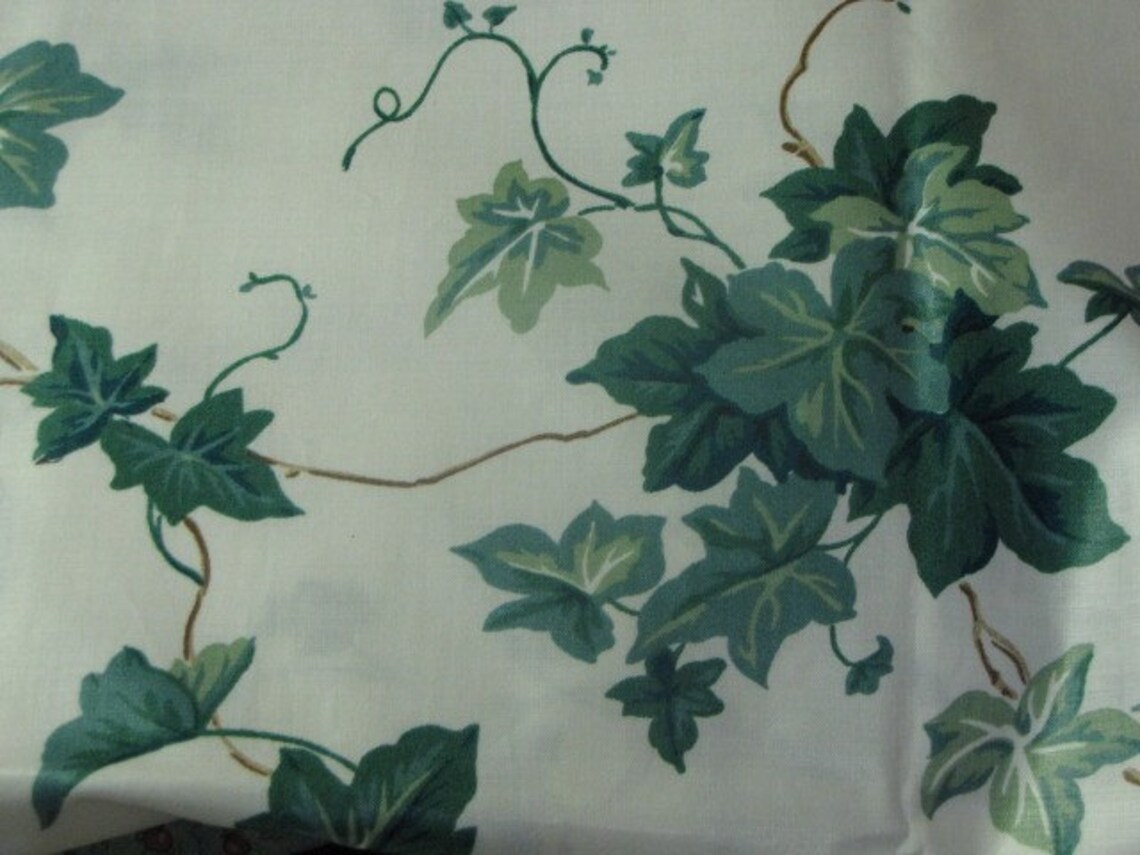 Waverly English Ivy Garden Room Fabric HTF Decorator Weight Etsy
