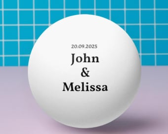 Custom Ping Pong Balls, Set of 6 - Personalized Beer Pong Gifts, Funny Wedding Gifts