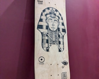 arte murale skateboard dipinta a mano