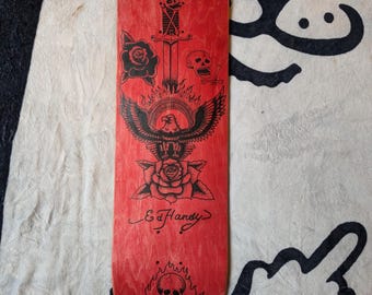 arte murale skateboard dipinta a mano
