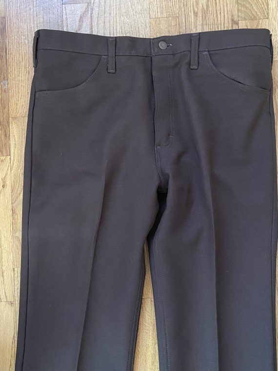Vintage Brown Polyester Wrangler 