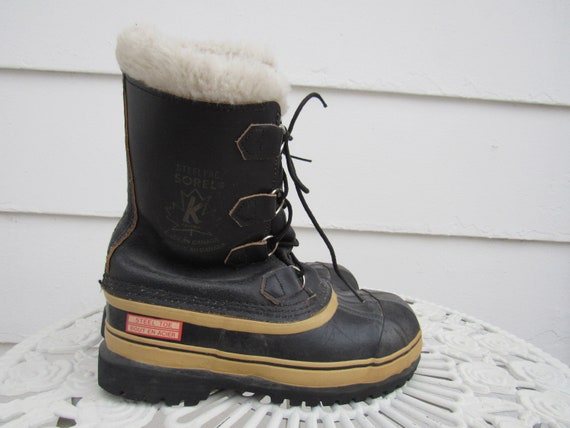 Vintage Made in Canada Dark Steel Toe 