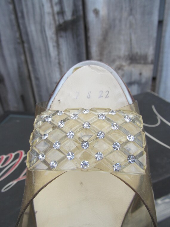 40s Vintage 1940s Springolator Carved Lucite Heels