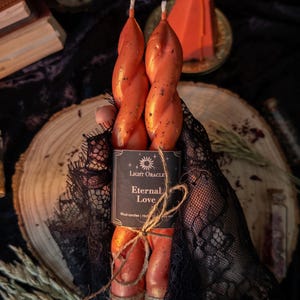 Eternal Love Red Witch Ritual Soy Wax Candle Set | Love, Self-Love, Passion Spell, Wedding Gift