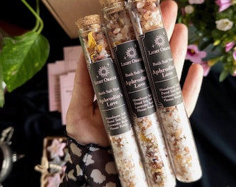 Aphrodite's Love Ritual Salt | Self-Love, Romance Spell | Himalayan, Dead Sea Salt, Flower Petals | Witchy Gift
