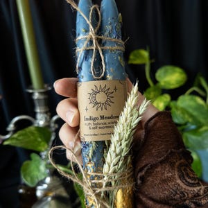 Velas rituales de equilibrio emocional, crecimiento espiritual, inspiración y verdad / Velas de curación botánica imagen 3