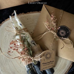 Juego de velas rituales de cera de soja / Bienestar mágico, conexión a tierra, hechizo de protección / Energía del bosque, velas para decoración de altar imagen 4
