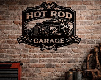 Hotrod garage Craft Supplies & Tools,digital files,cut files Hotrod garage