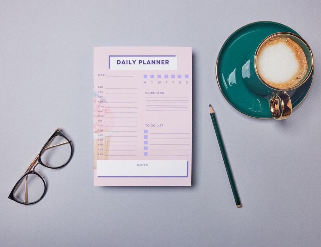Lilac Daily Planner, Printable Hourly Schedule (digital Download) - Etsy