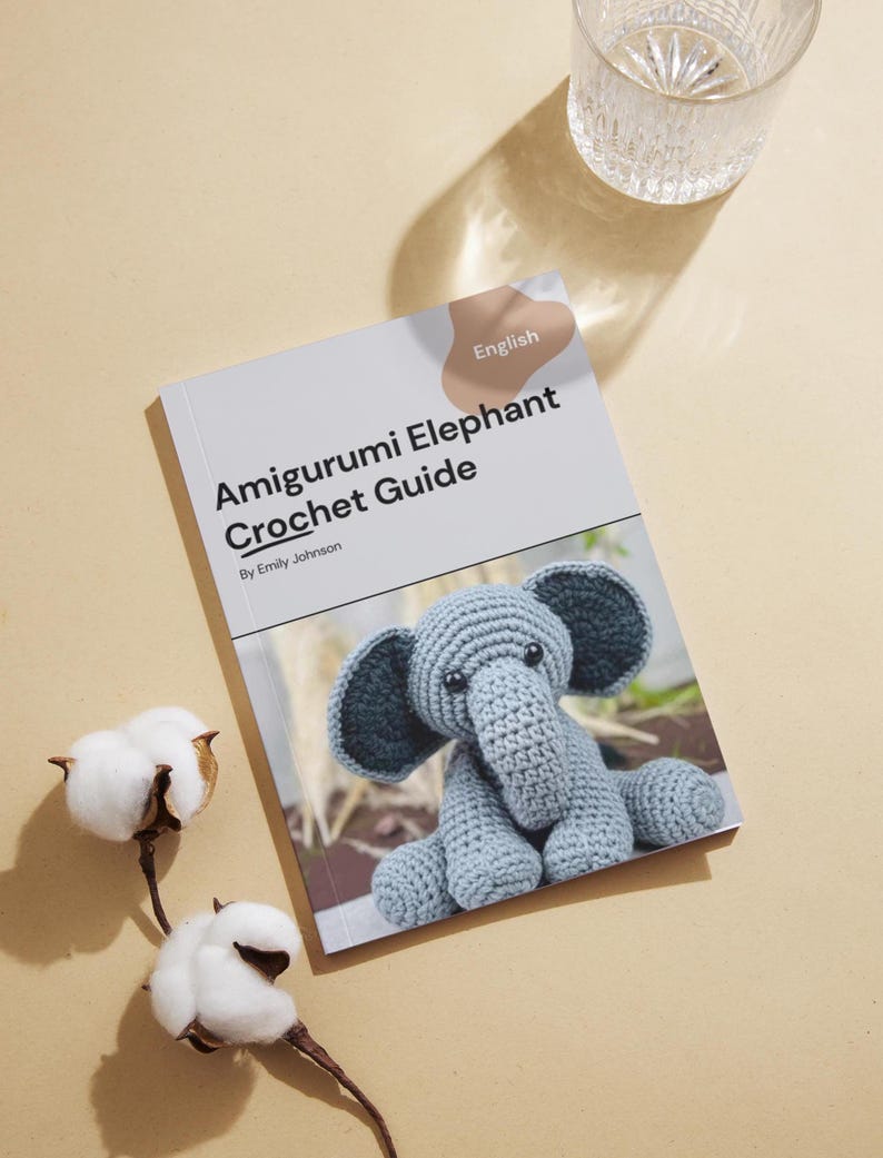 Cute Elephant Crochet Amigurumi Pattern - Instant PDF Download, Cute ...